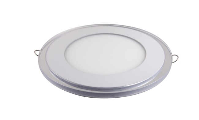 LED面板燈 15W圓形超薄雙色面板燈 開孔Φ140mm 白光藍邊 可分段控制光色 LED面板燈 15W圓形超薄雙色面板燈 開孔Φ140mm 白光藍邊 可分段控制光色