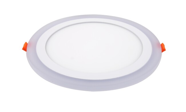 面板燈 24W側(cè)發(fā)光超薄雙色 LED面板燈 開(kāi)孔Φ210mm 可分段控制光色 面板燈 24W側(cè)發(fā)光超薄雙色 LED面板燈 開(kāi)孔Φ210mm 可分段控制光色